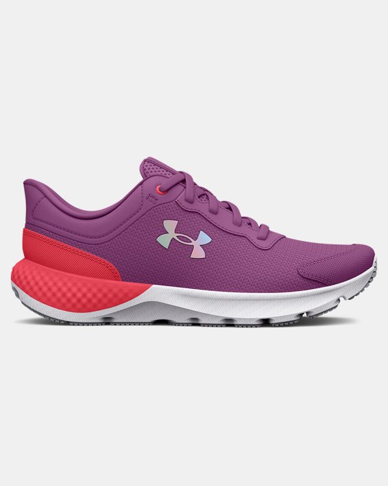 Girls' Pre-School UA Escape 4 AL Iridescent Running Shoes, Purple, pdpMainDesktop image number 0